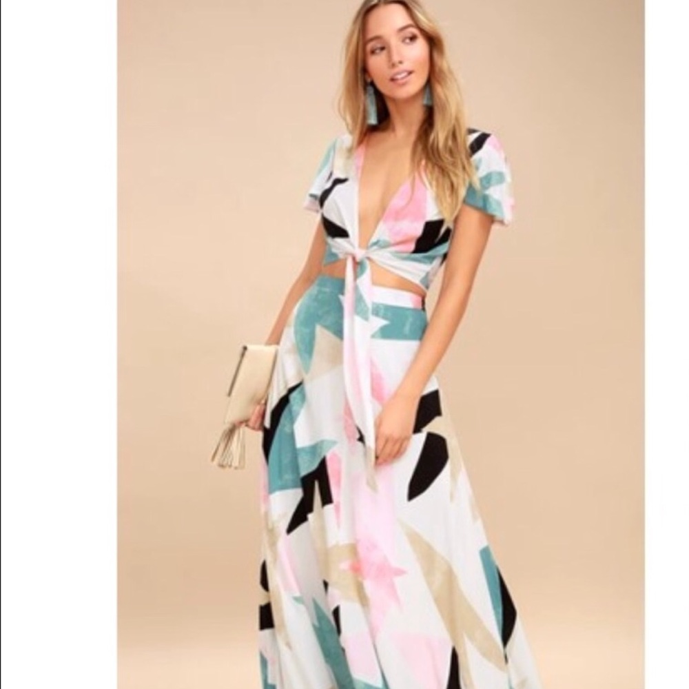 Lulus two piece maxi set!